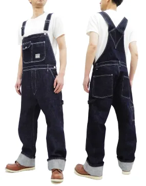 Kojima Genes Overalls Men's Casual 21 oz. Ultra Heavy Indigo Denim Bib Overall RNB-1321 rnb1321