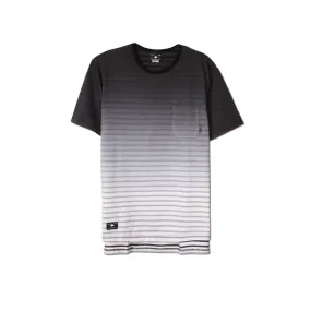 LRG Derby Knit Drop Tail Tee - Black