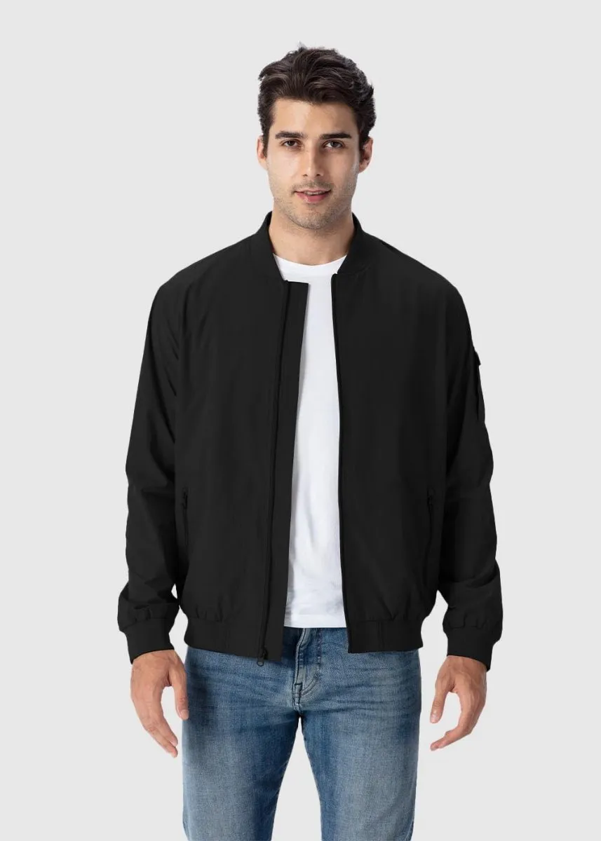 Men's Lightweight Windproof Bomber Jacket