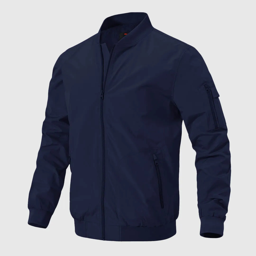 Men's Lightweight Windproof Bomber Jacket