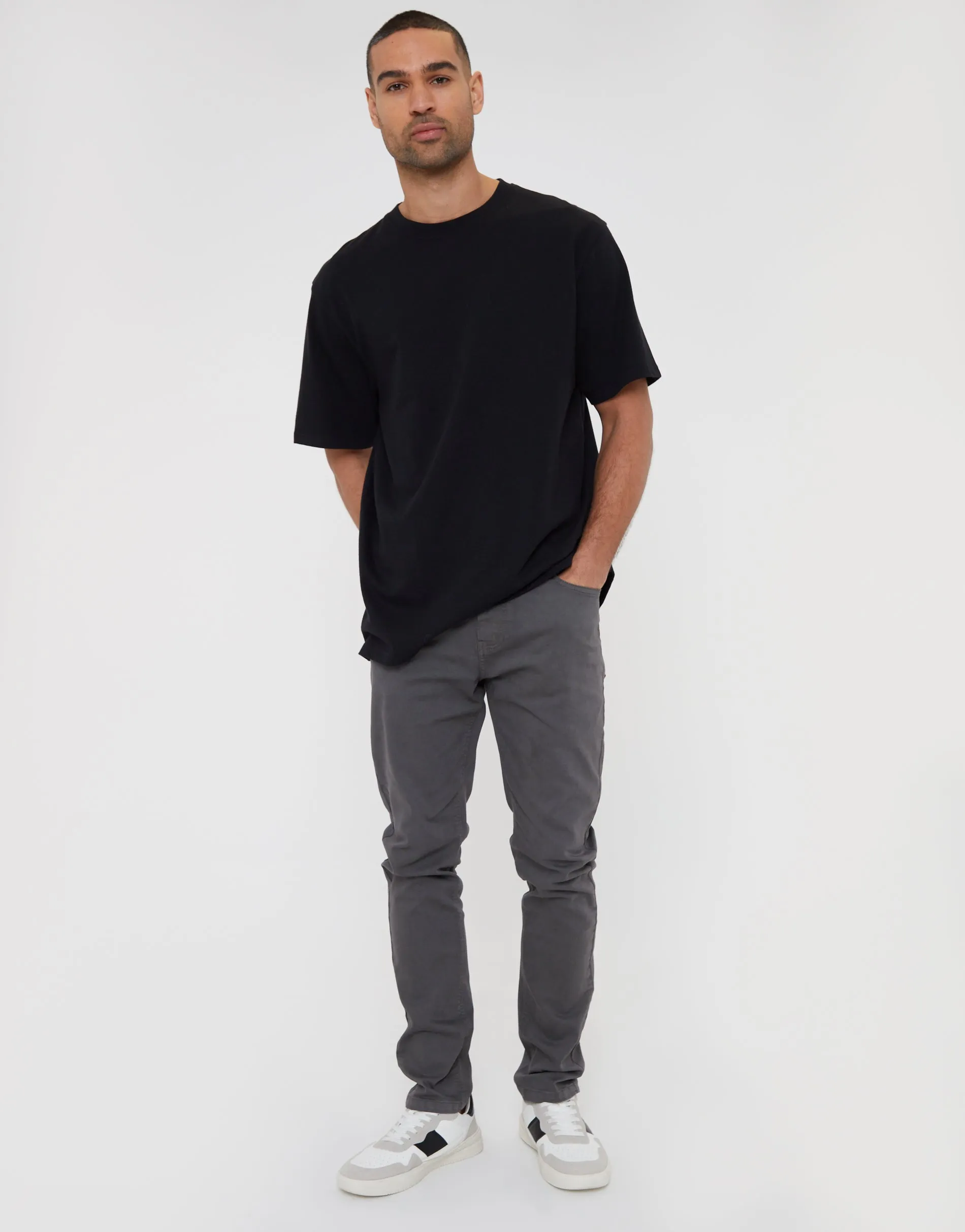 Men's Slate Slim Fit Overdyed Jeans