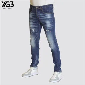 Mens slim fit stretch jeans (3065) D
