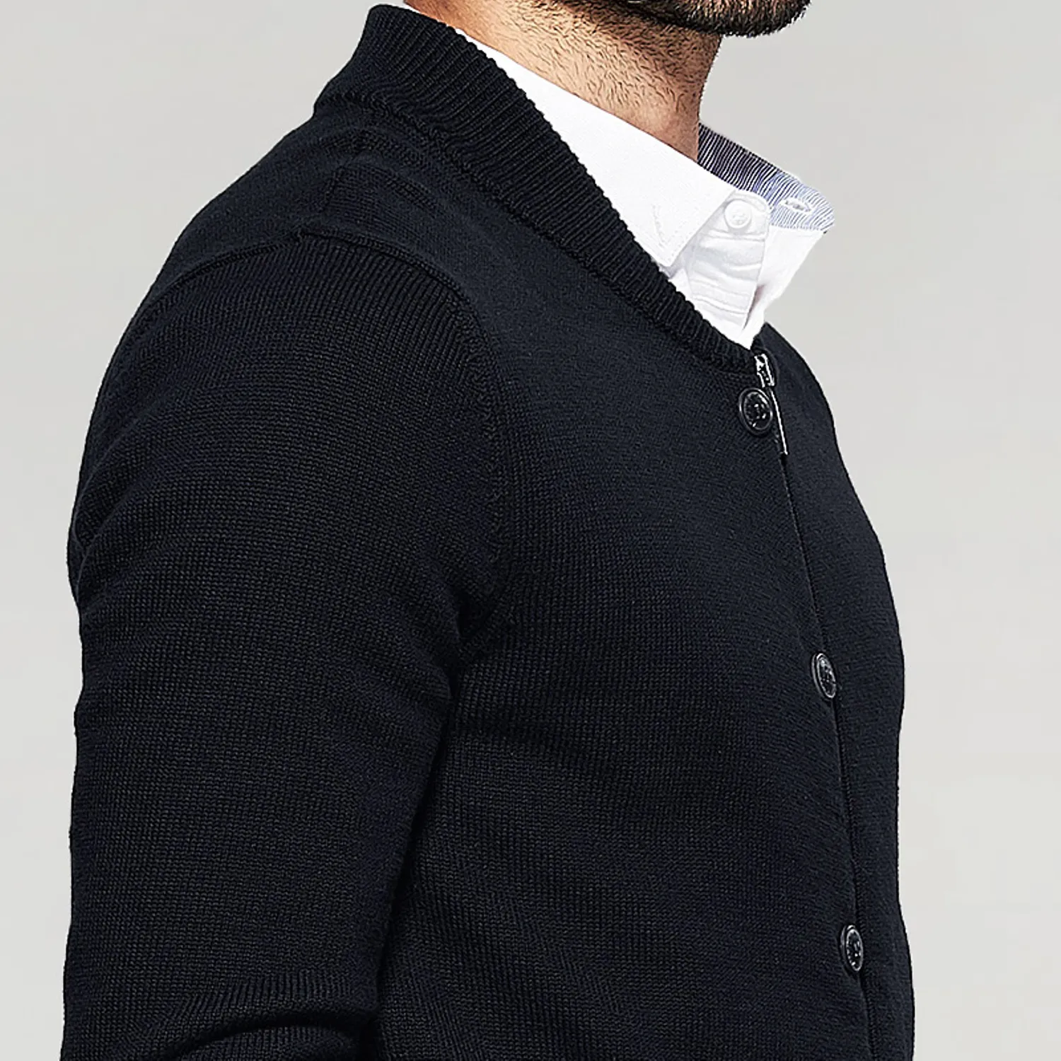 Men's Spring Zipper Knitted Slim Cardigan