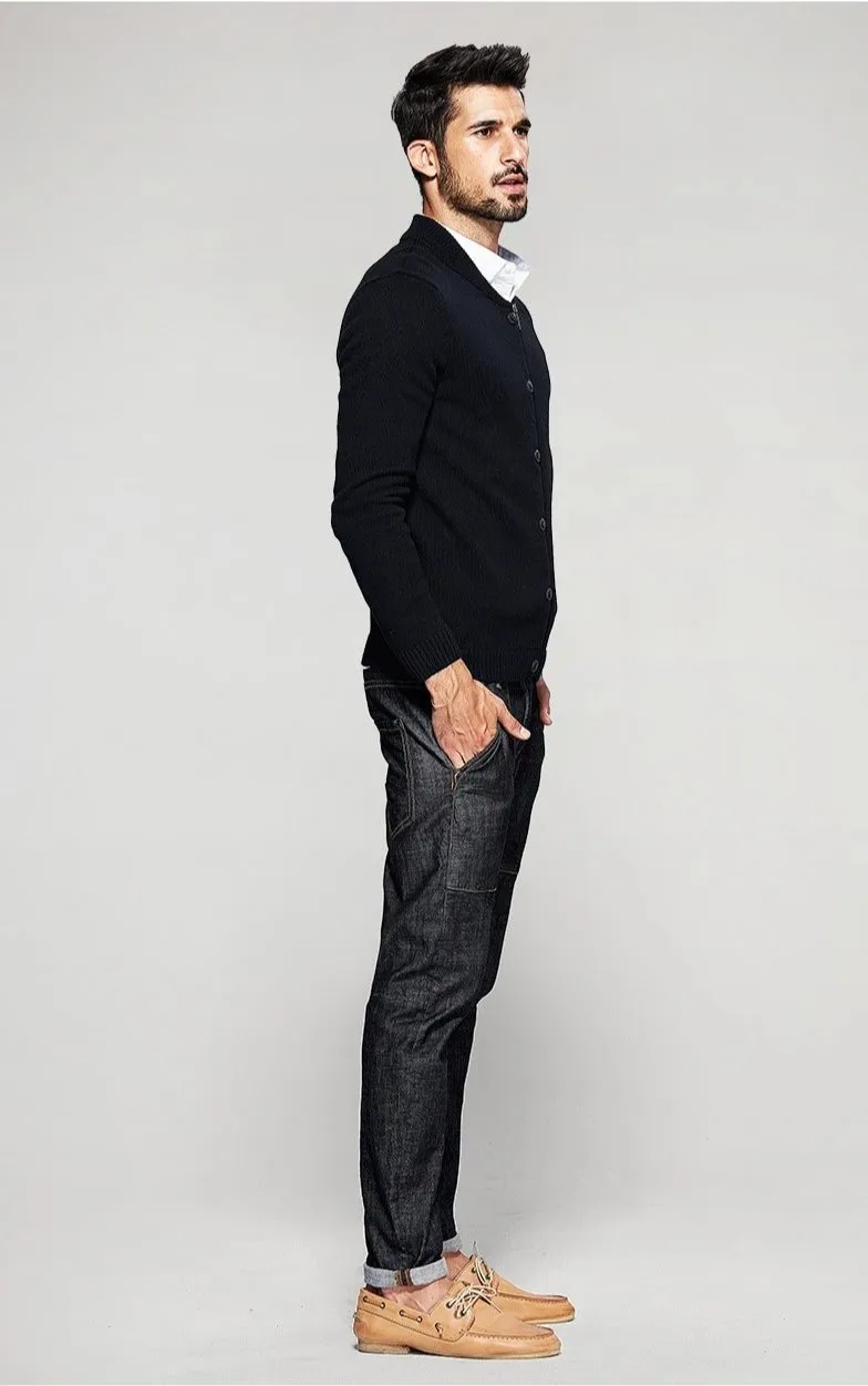 Men's Spring Zipper Knitted Slim Cardigan