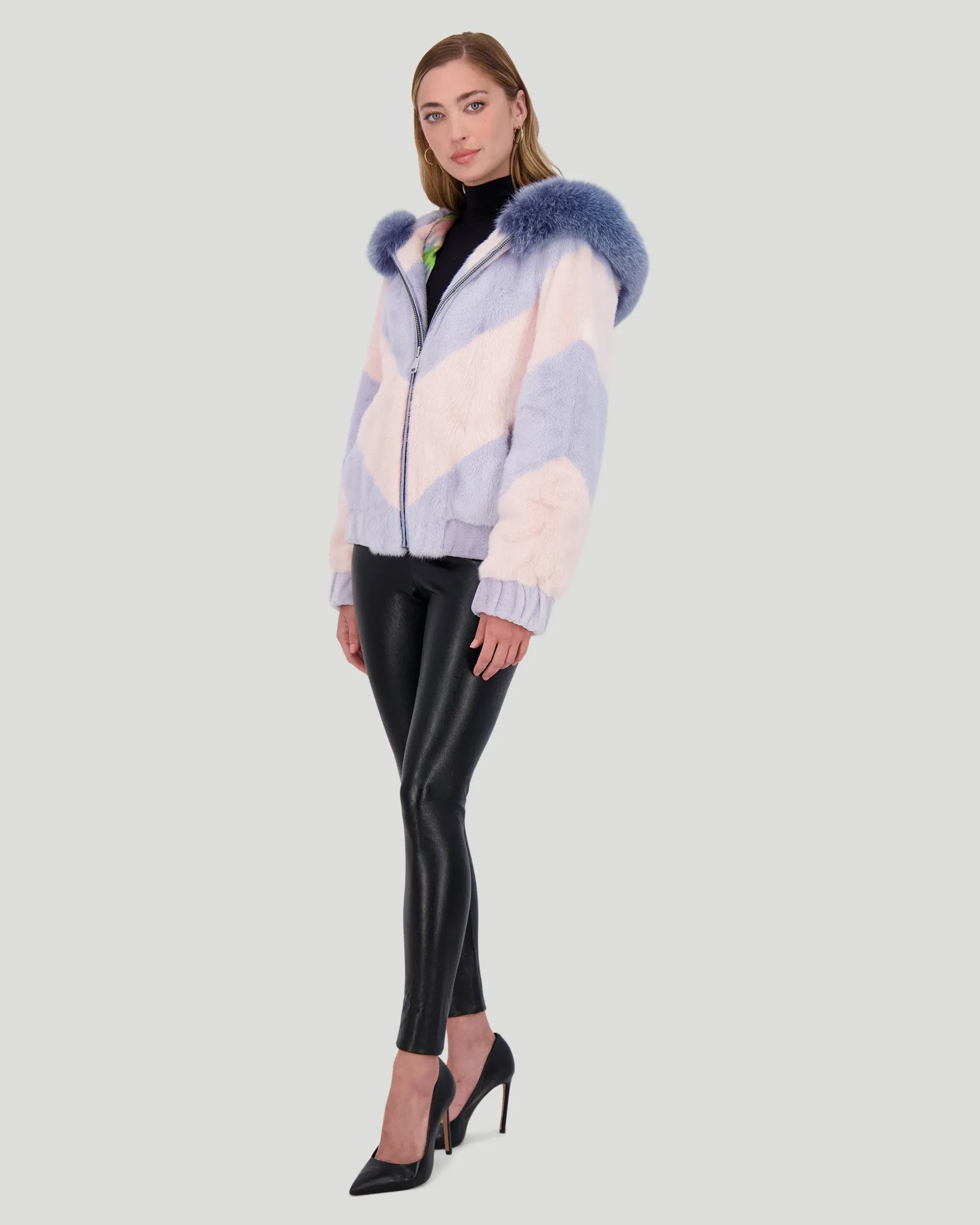 Mink Jacket with Fox Trim