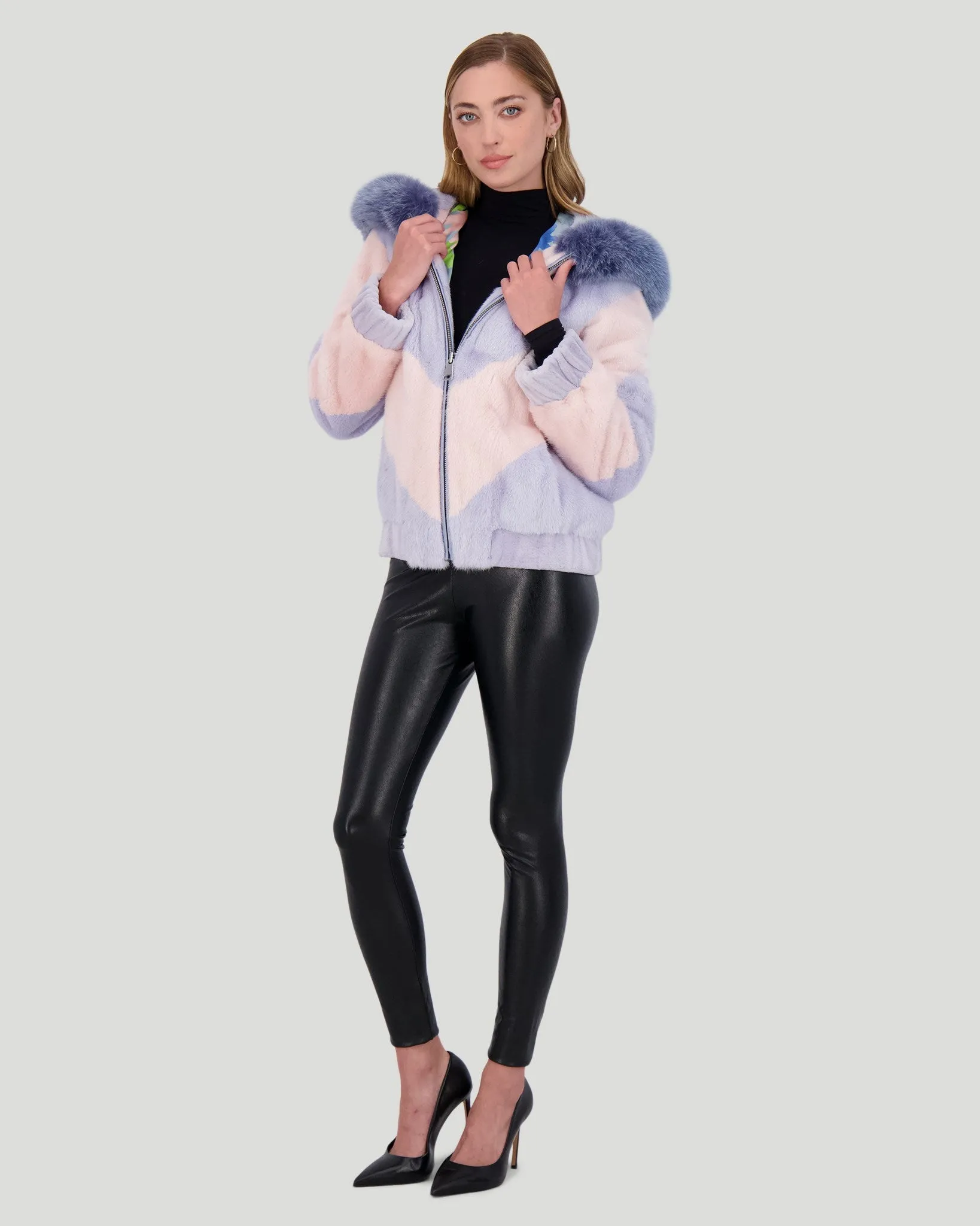 Mink Jacket with Fox Trim
