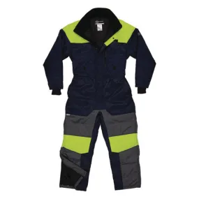 N-ferno 6475 Insulated Freezer Coverall, Medium, Navy, Ships In 1-3 Business Days
