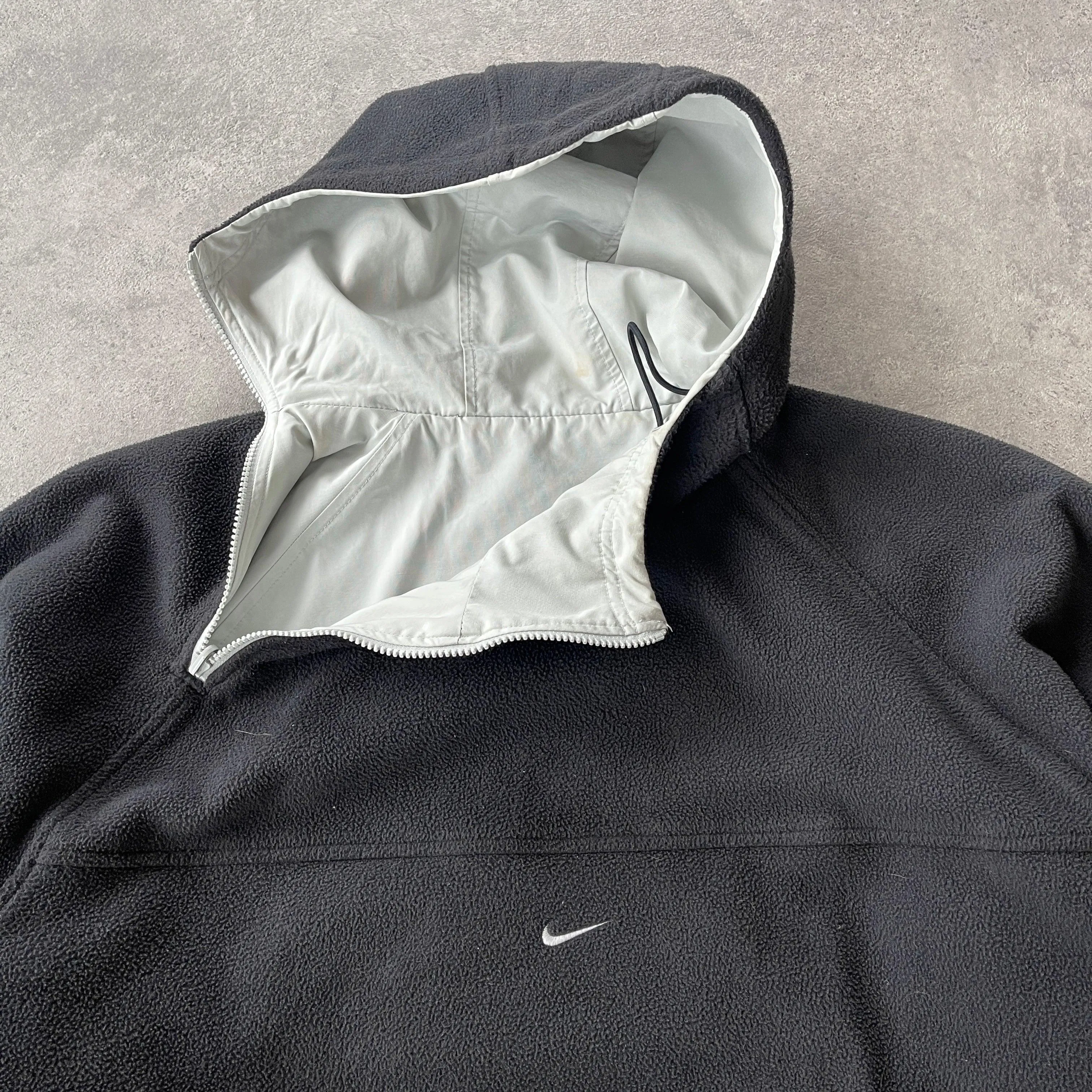 Nike RARE 2001 reversible asymmetric technical fleece pullover jacket (M)