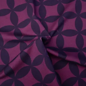 Olan Purple Abstract Cotton Sweater Jersey