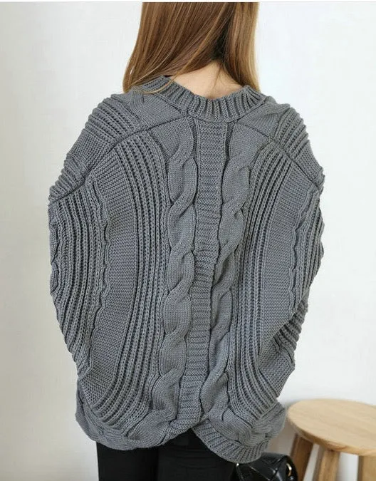 Open Batwing Sleeve Irregular Oversized Cardigans
