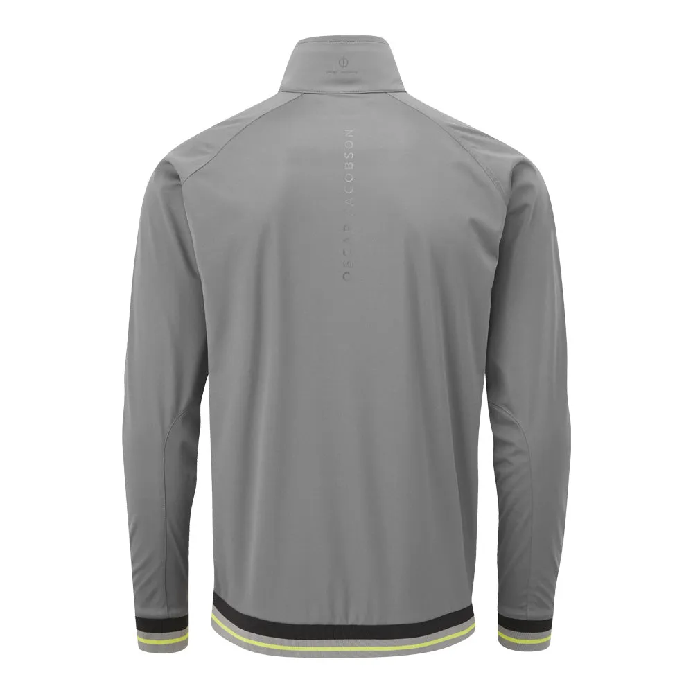Oscar jacobson Ramsey 1/2 Zip Windproof Jacket - Pewter