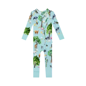 Posh Peanut Convertible Baby Romper Zippered One Piece in Brayden