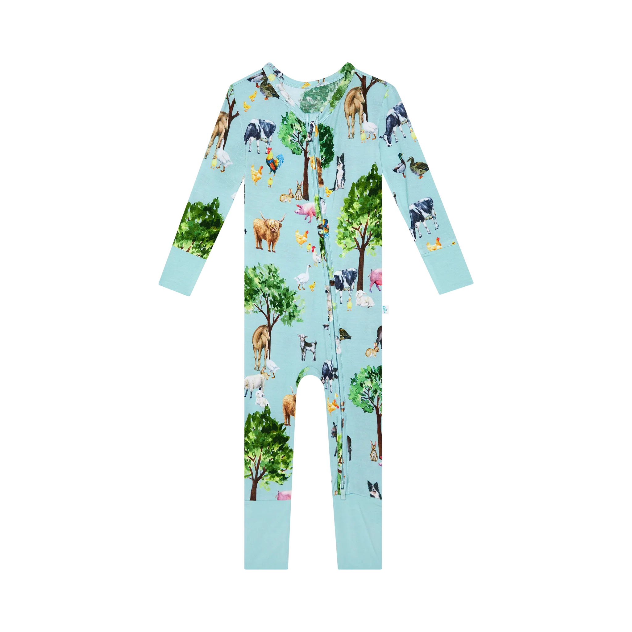 Posh Peanut Convertible Baby Romper Zippered One Piece in Brayden