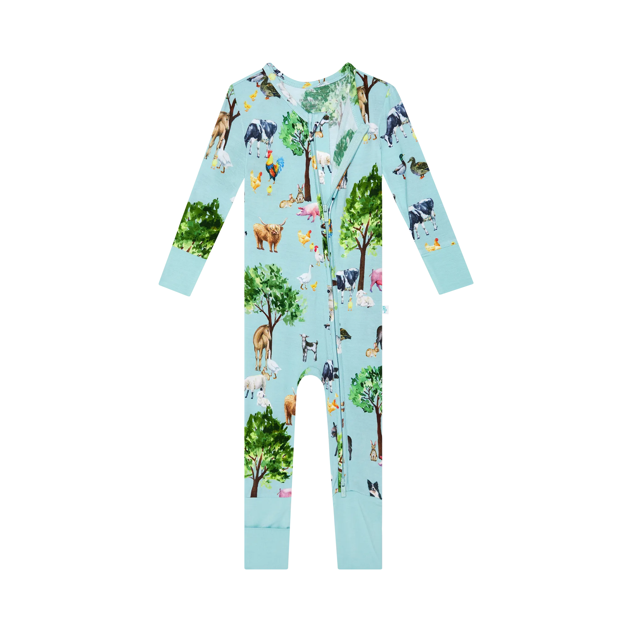 Posh Peanut Convertible Baby Romper Zippered One Piece in Brayden