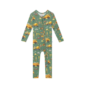 Posh Peanut Convertible Romper Zippered One Piece in Crawford