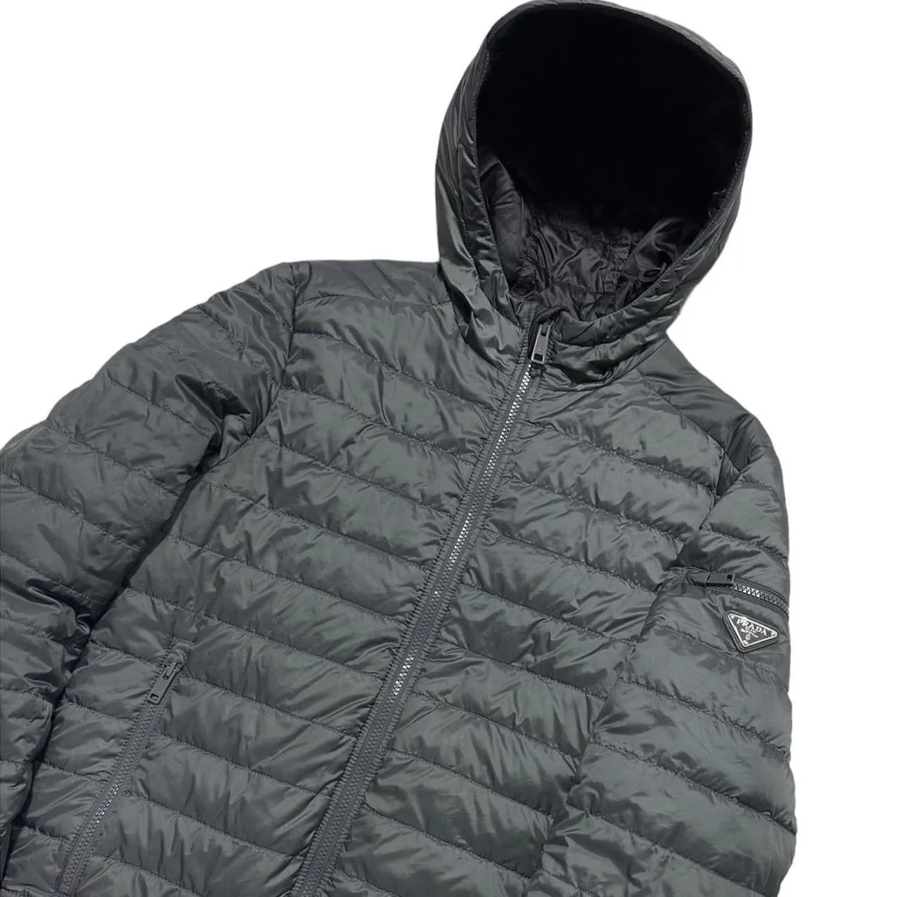 Prada Grey Down Puffer Jacket
