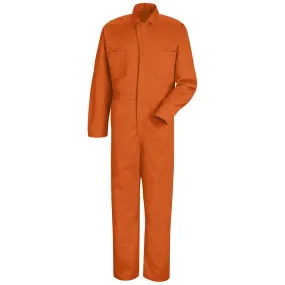 Red Kap Snap-front Cotton Coverall CC14 - Orange
