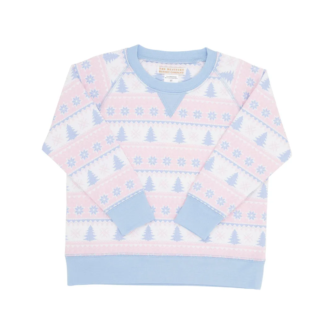Smitty Sweatshirt - Fairisle Flurries (Pink)