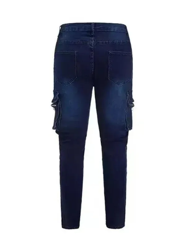 Snap Stretch Cargo Jeans