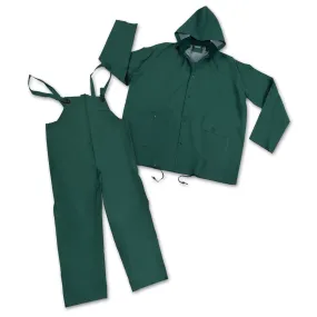 Stansport Pvc Rainsuit - Cloth Back - Green - Xlg
