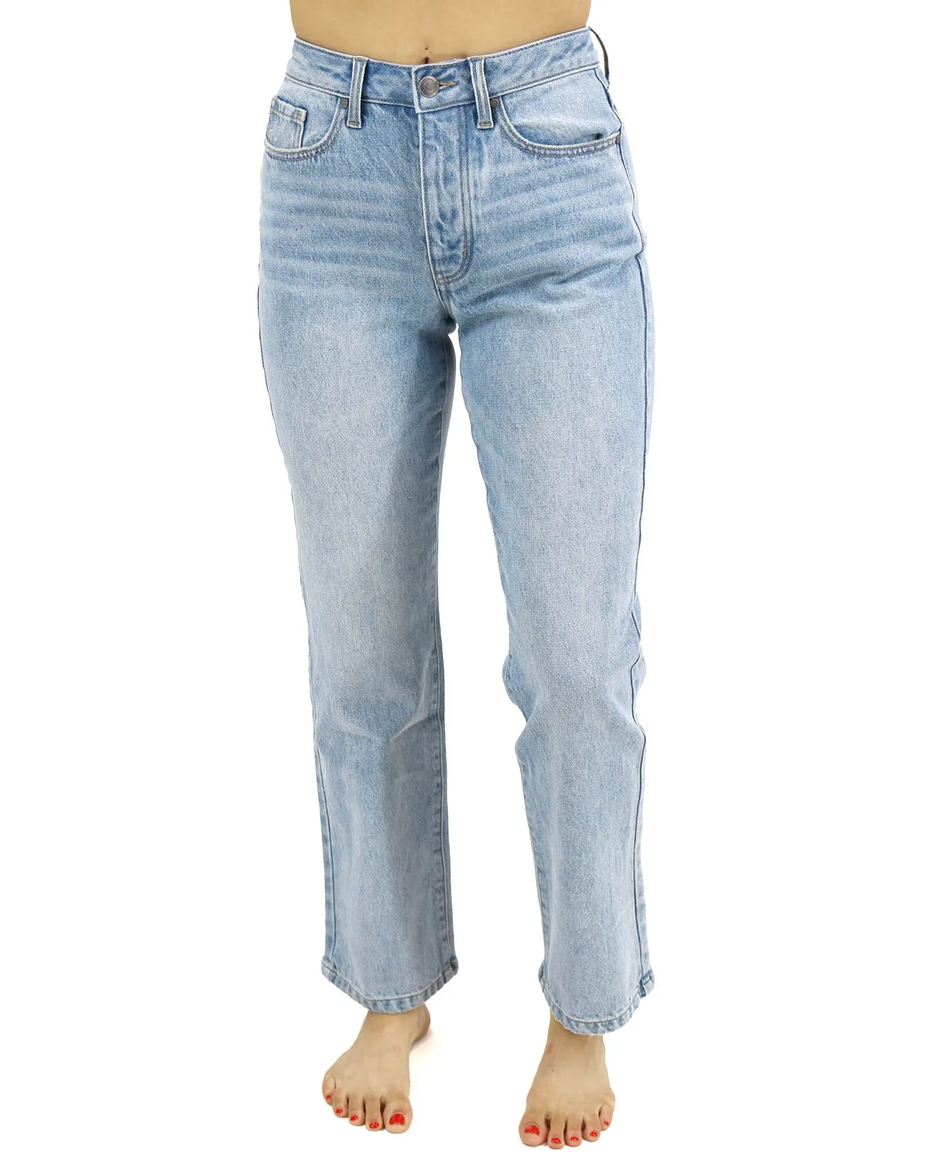 Stretch Mix Non-Distressed Light-Wash 90's Jeans