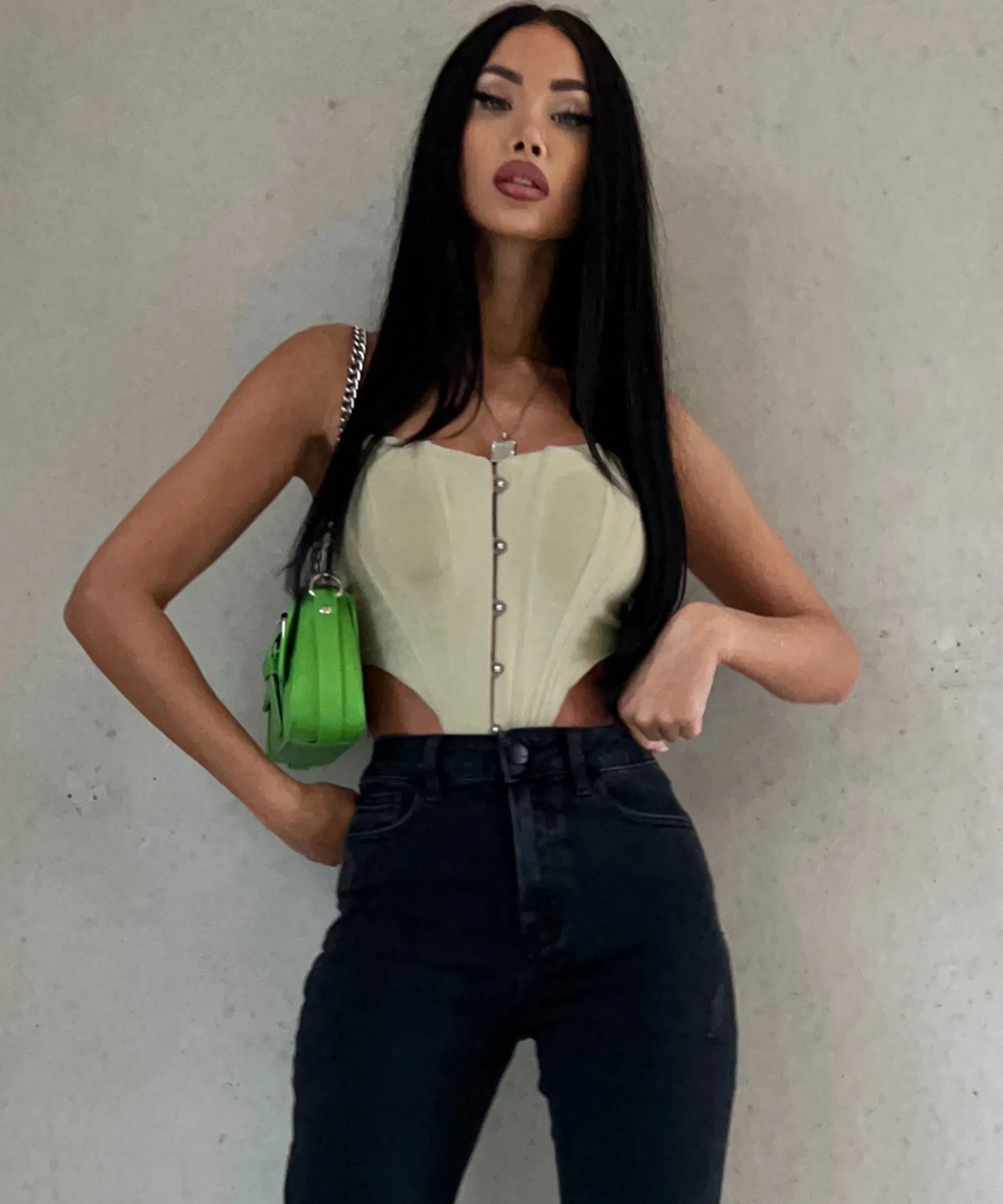 Stretch Mum Jeans Holly Schwarz