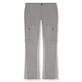 Suavo World Cargo Flare Trousers Grey