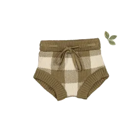 The Gingham Knit Bloomer - Golden