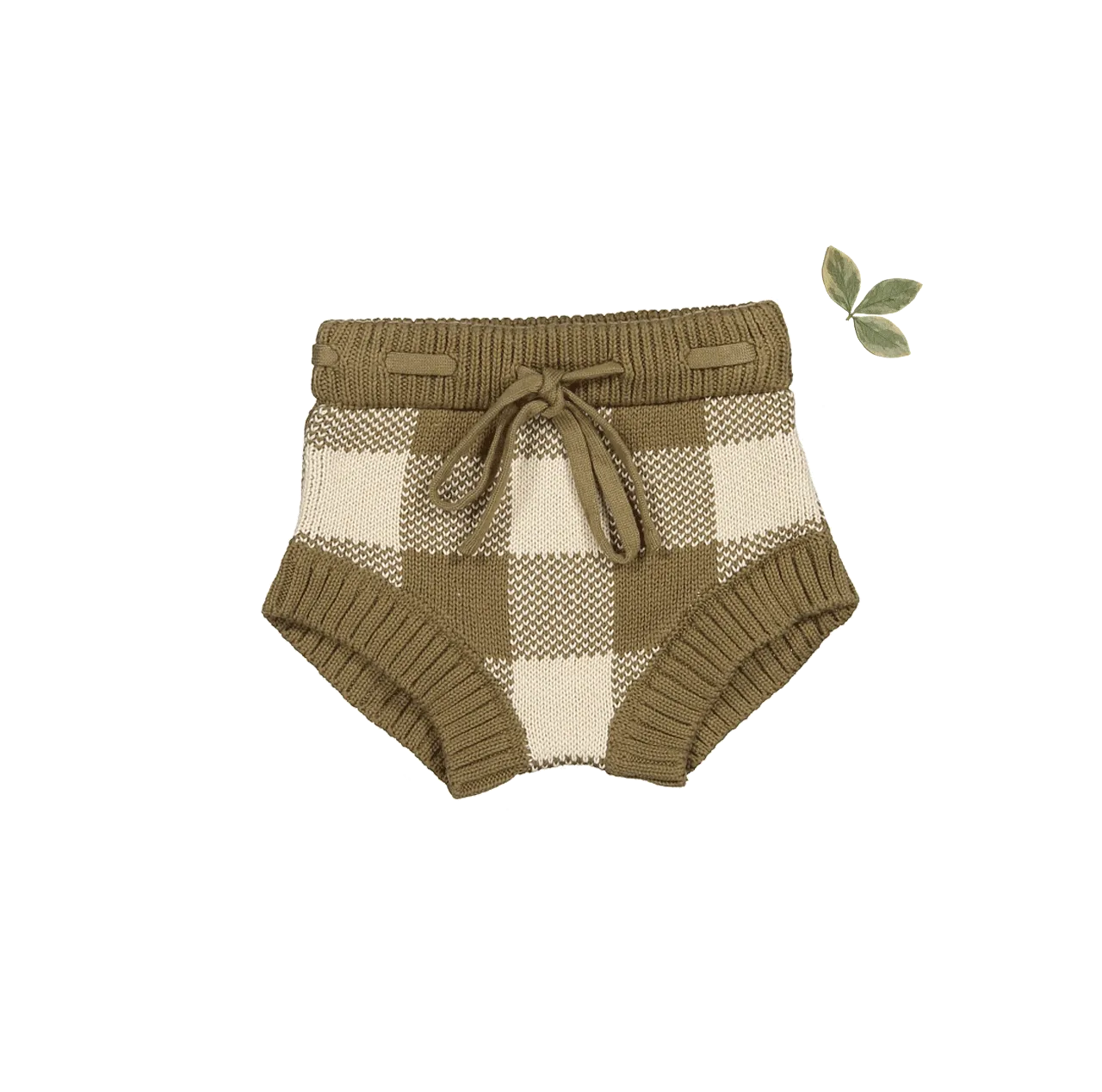 The Gingham Knit Bloomer - Golden