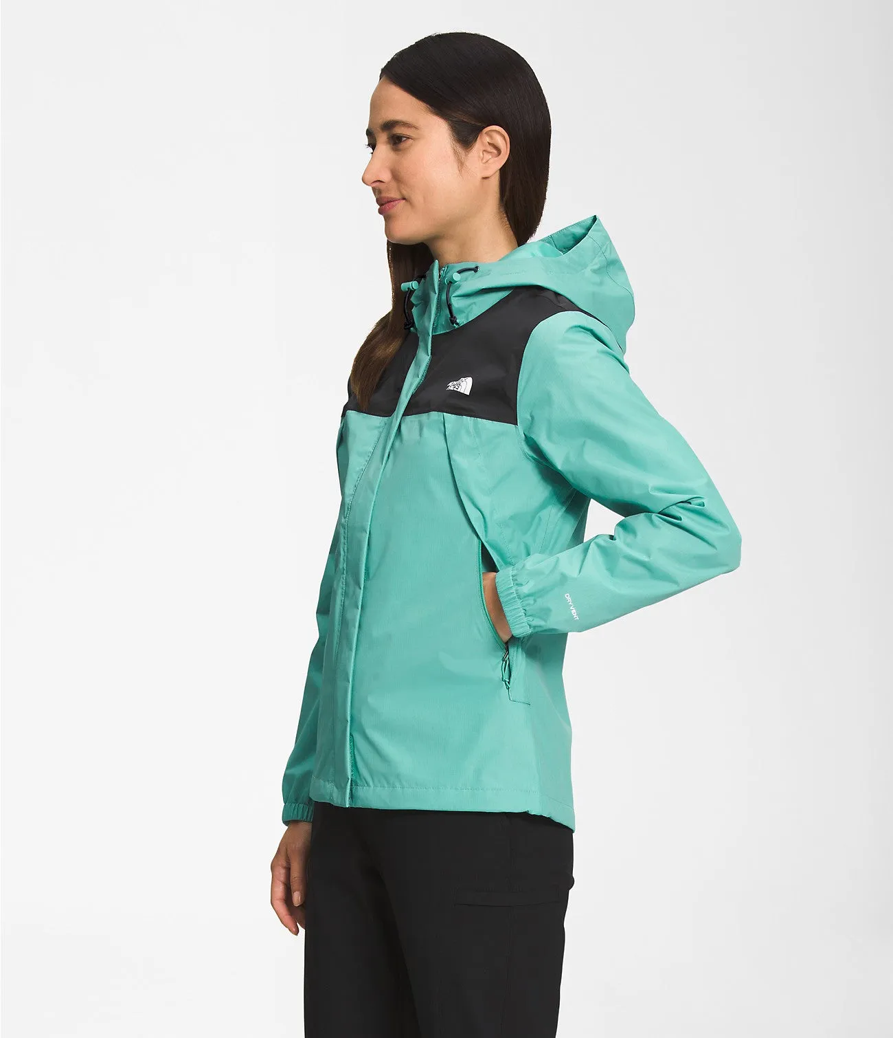 The North Face W Antora Jacket TNF BLACK/WASABI