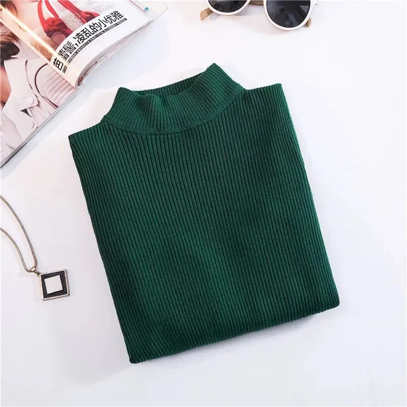 Turtleneck Pullovers Sweaters