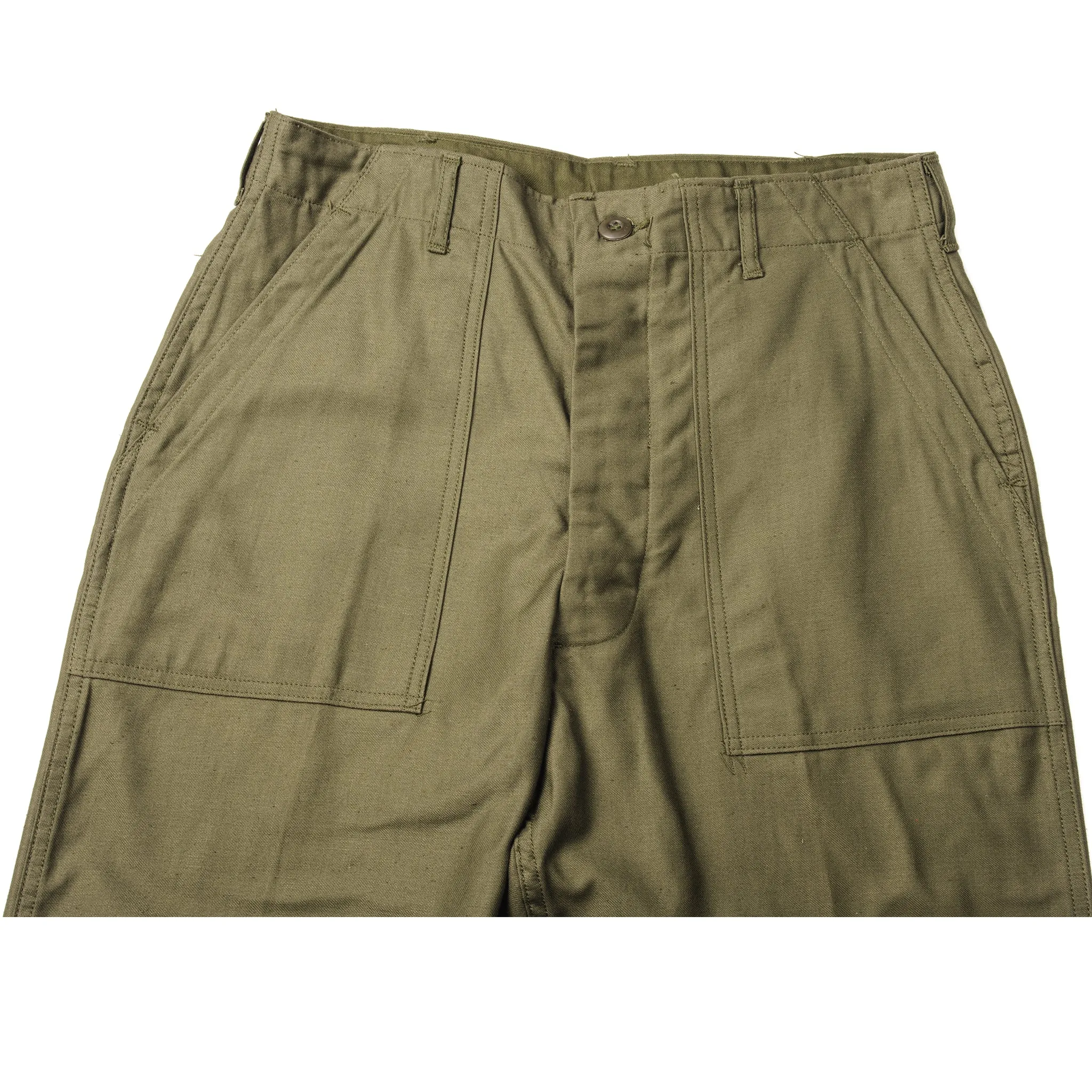 VINTAGE US ARMY UTILITY OG-107 SATEEN TROUSERS PANTS 1972 VIETNAM WAR SIZE W32 L29