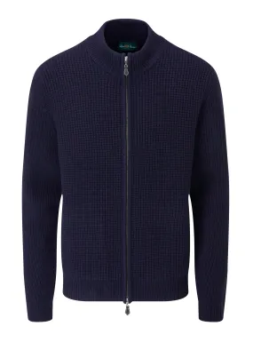 Waffle Cardigan by Alan Paine