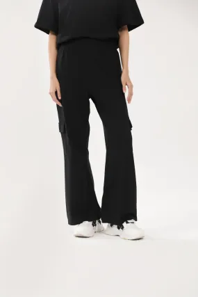 WIDE LEG CARGO TROUSERS