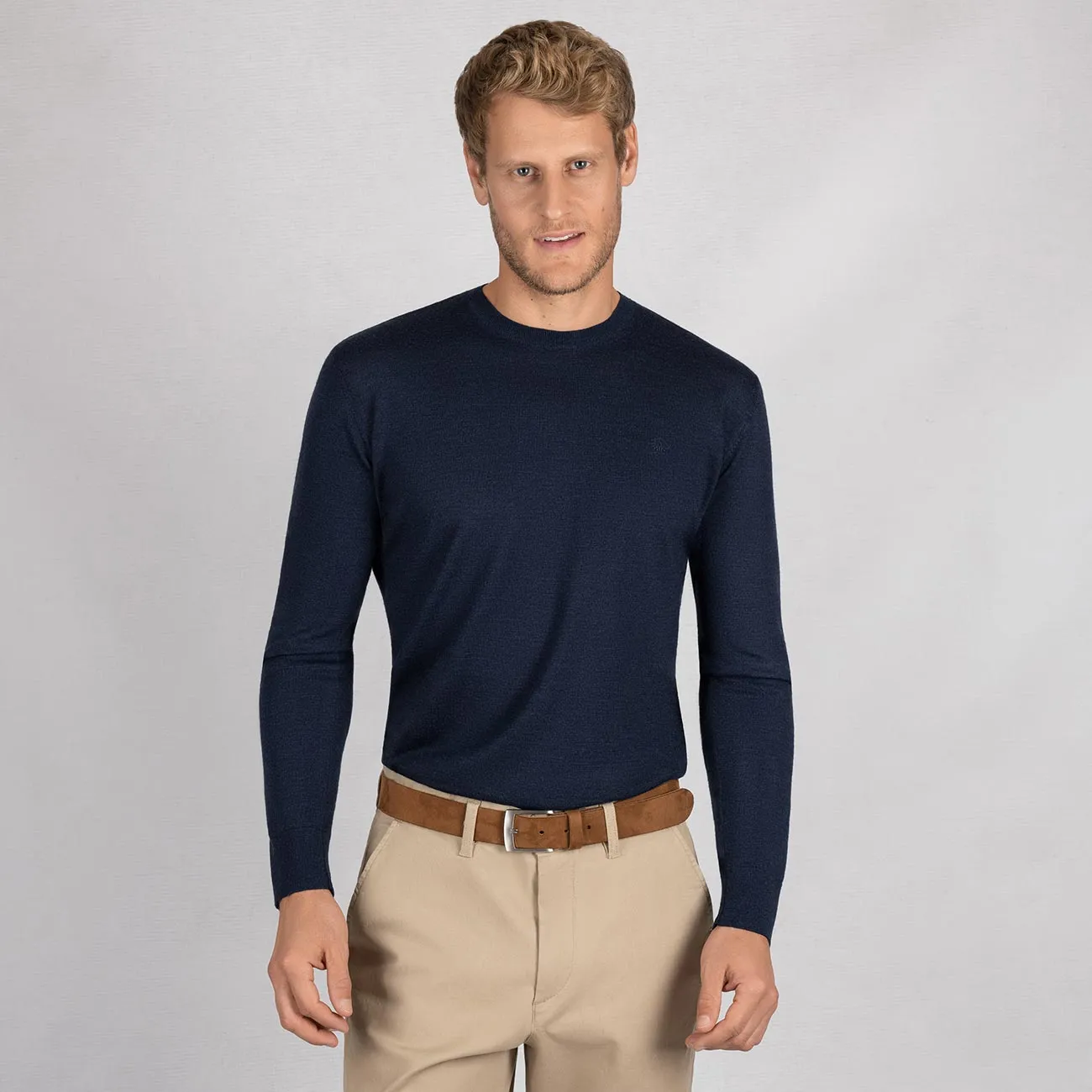 Wollpullover Light Rundhals Herren