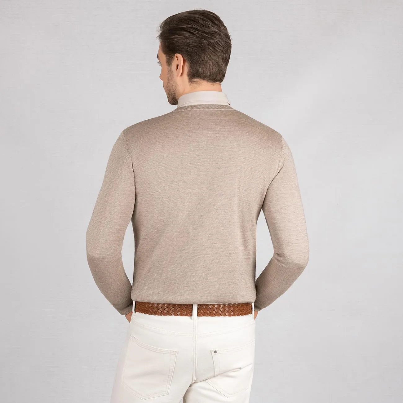 Wollpullover Light Rundhals Herren