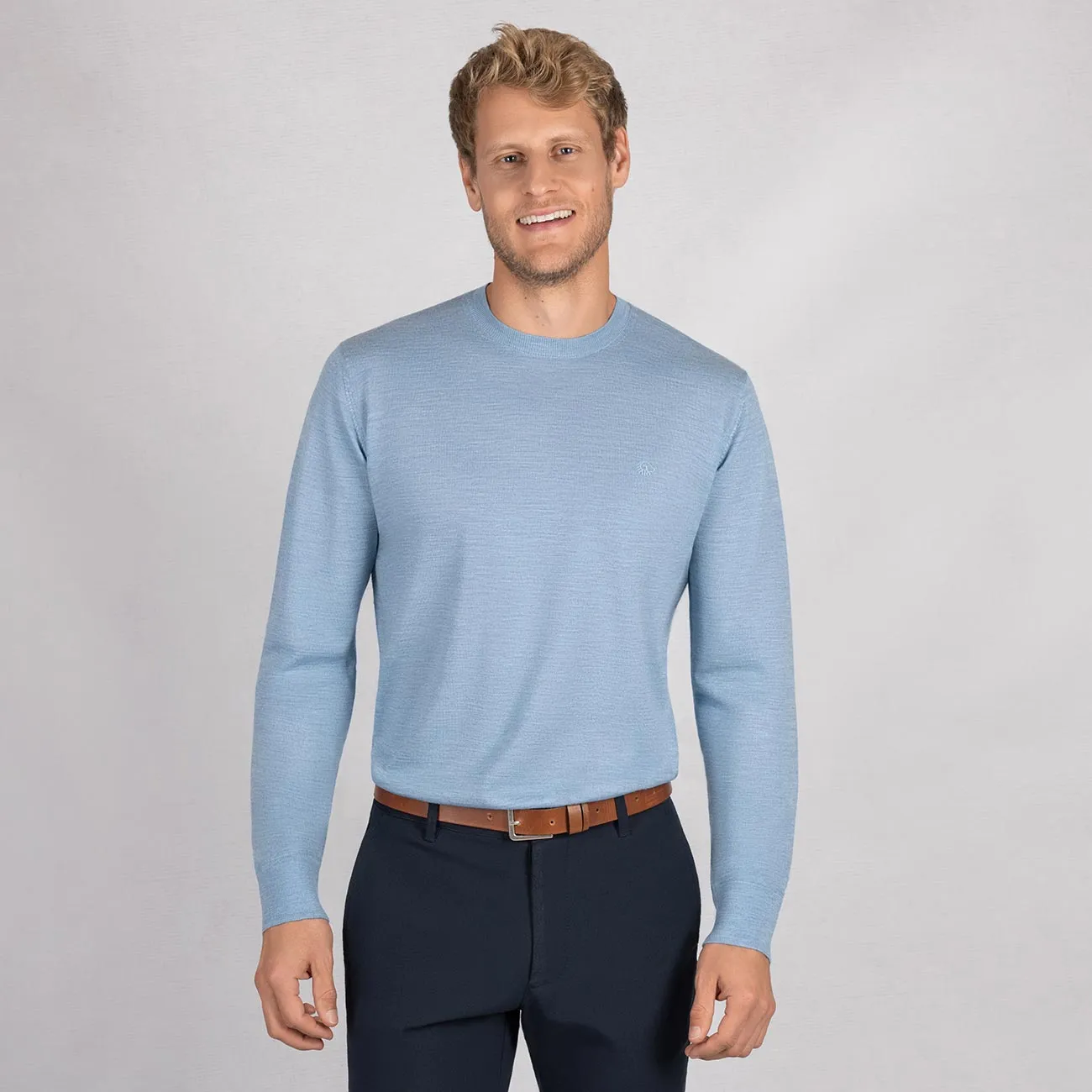 Wollpullover Light Rundhals Herren