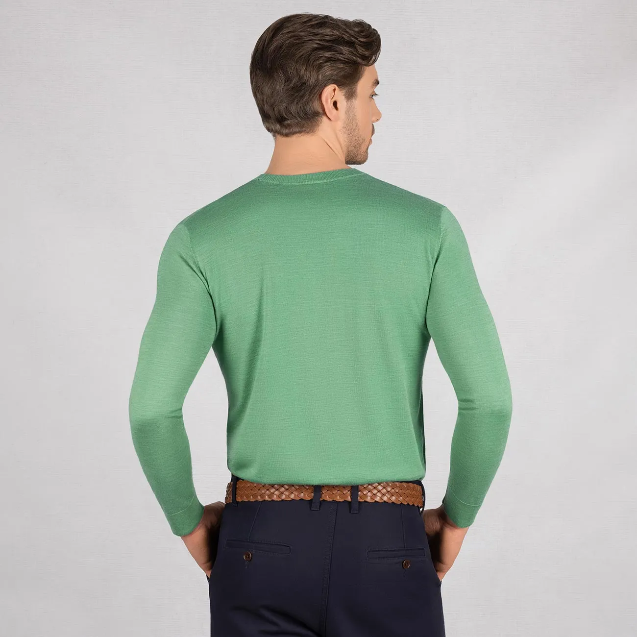 Wollpullover Light Rundhals Herren