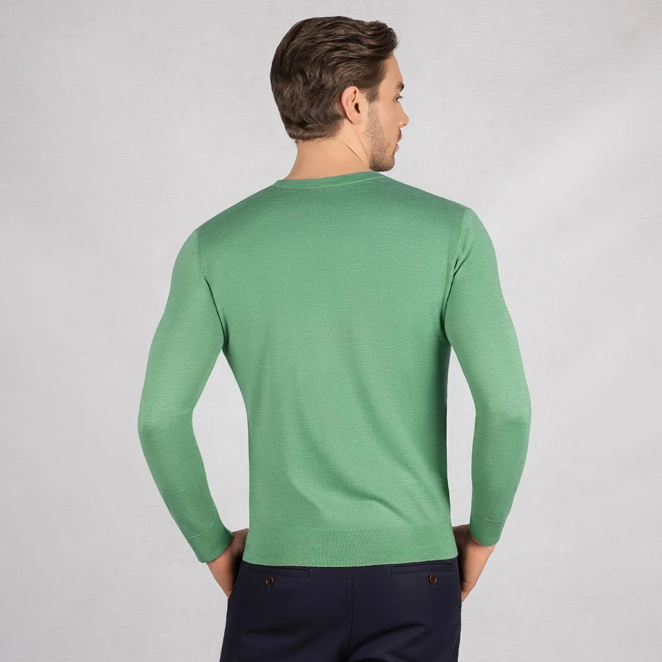 Wollpullover Light Rundhals Herren