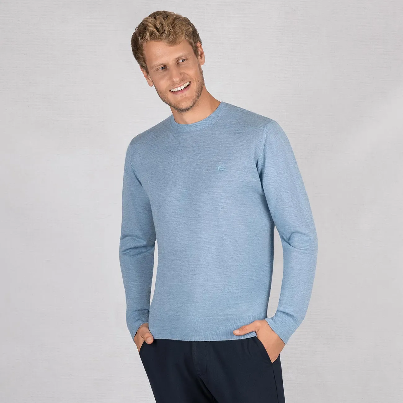 Wollpullover Light Rundhals Herren