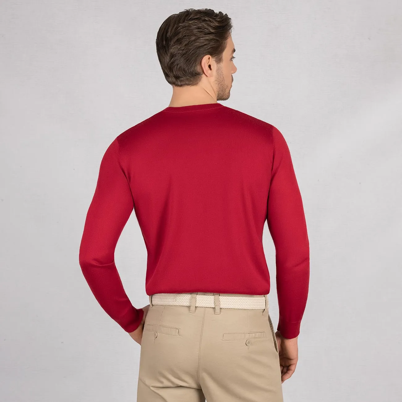 Wollpullover Light Rundhals Herren