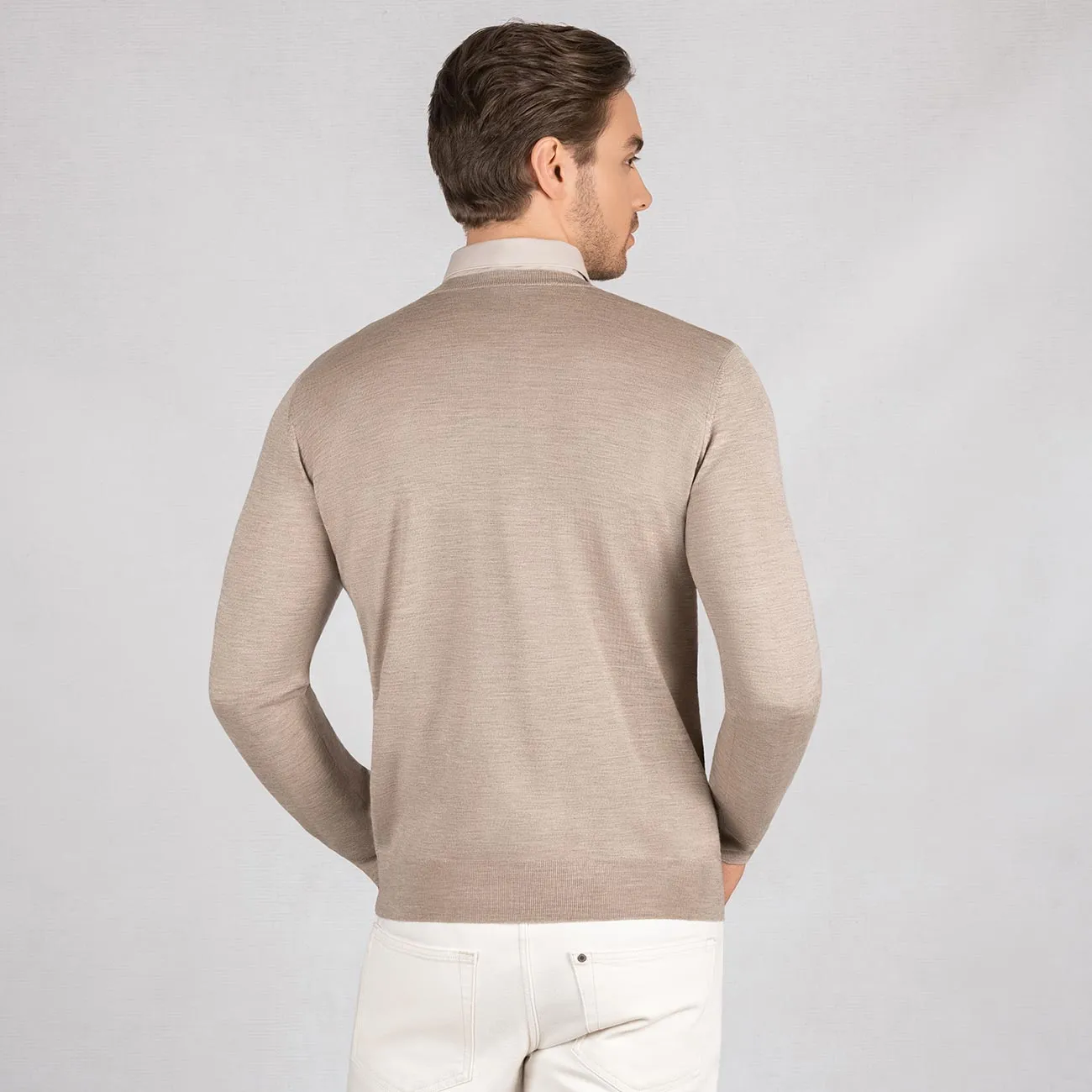 Wollpullover Light Rundhals Herren