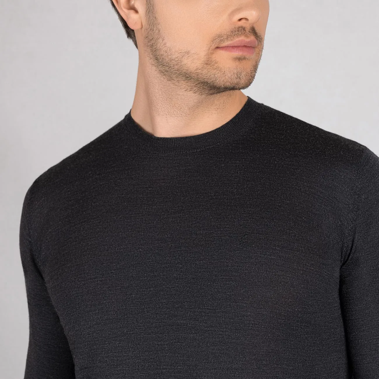 Wollpullover Light Rundhals Herren