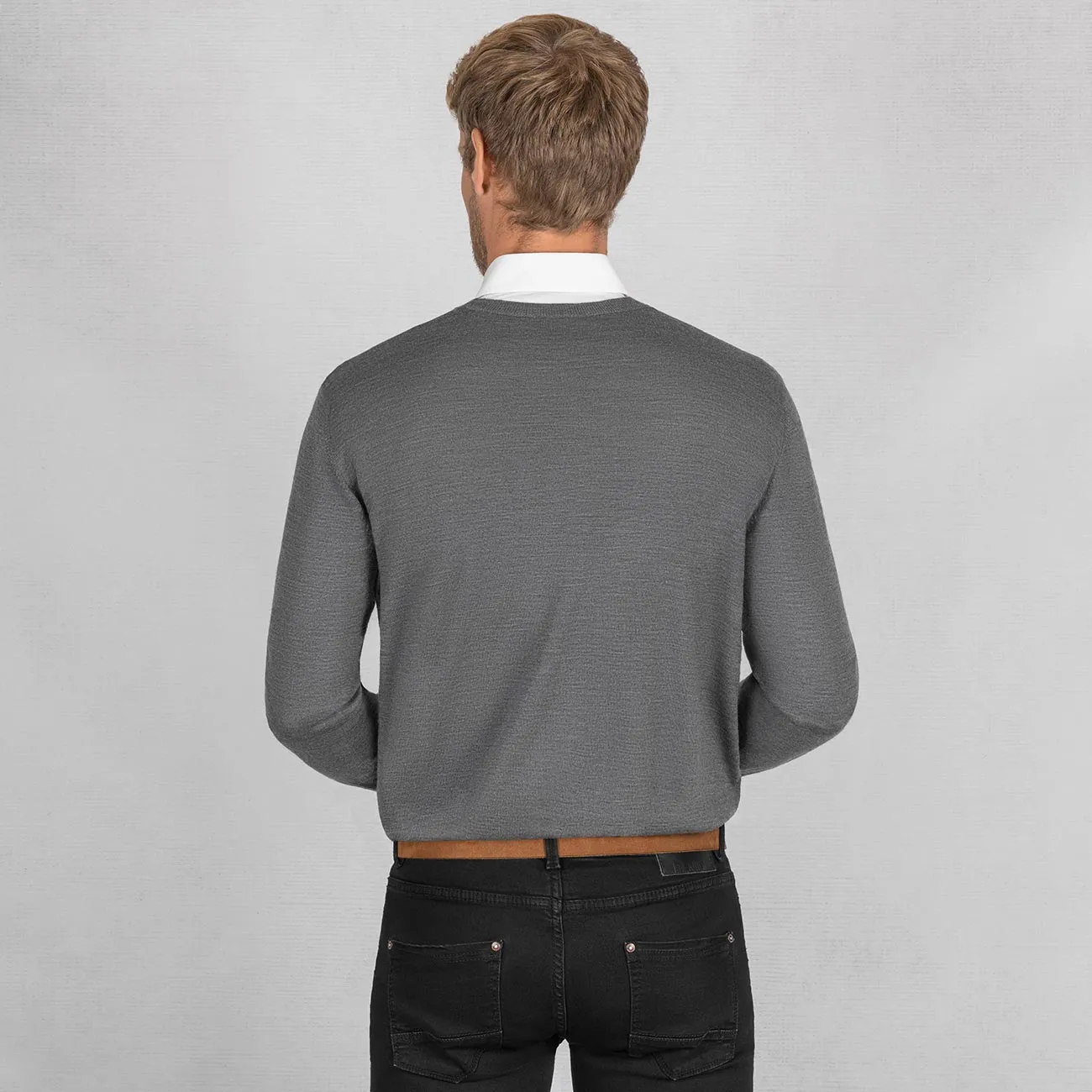 Wollpullover Light Rundhals Herren
