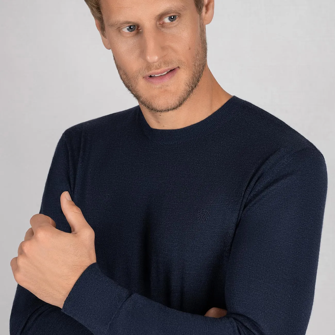 Wollpullover Light Rundhals Herren