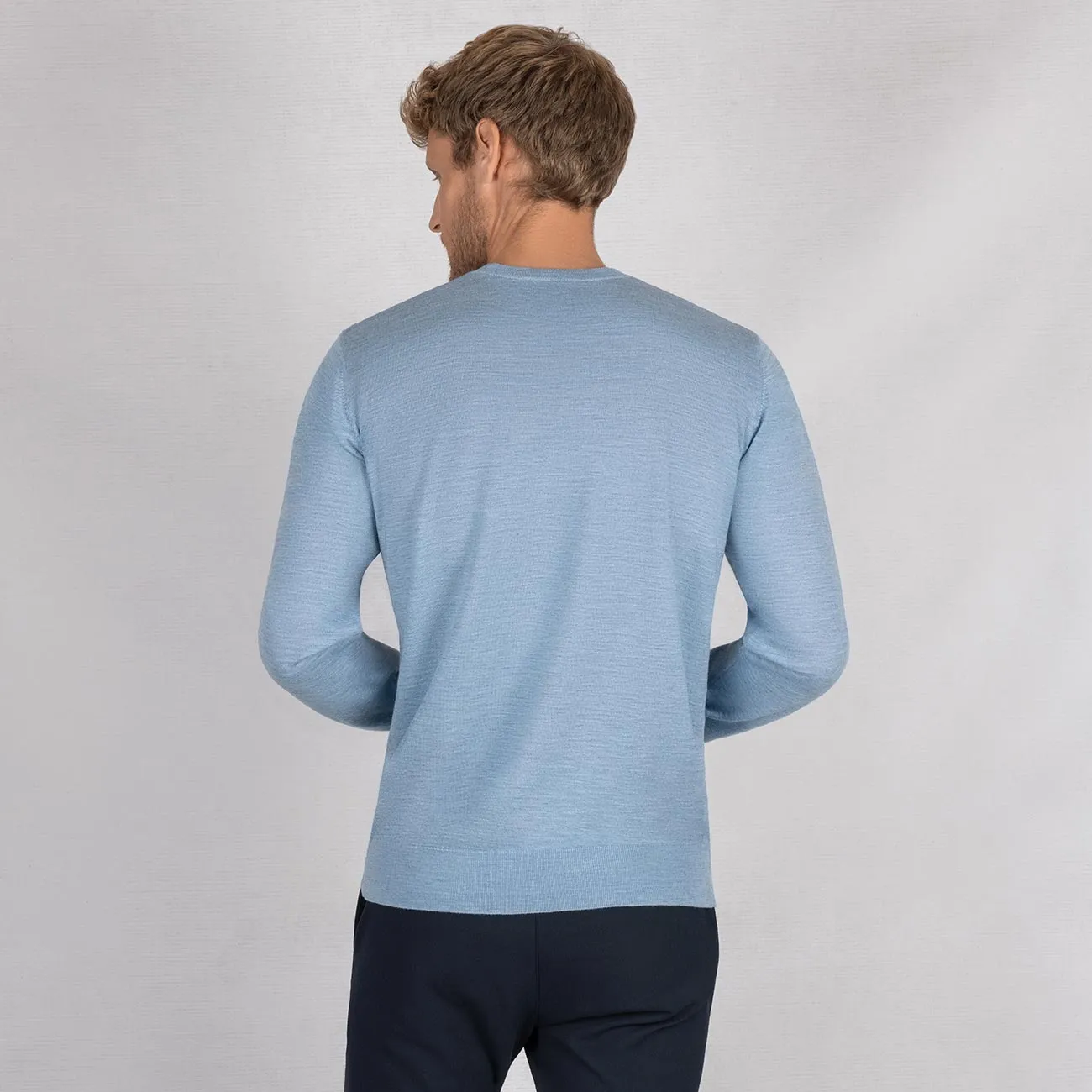 Wollpullover Light Rundhals Herren