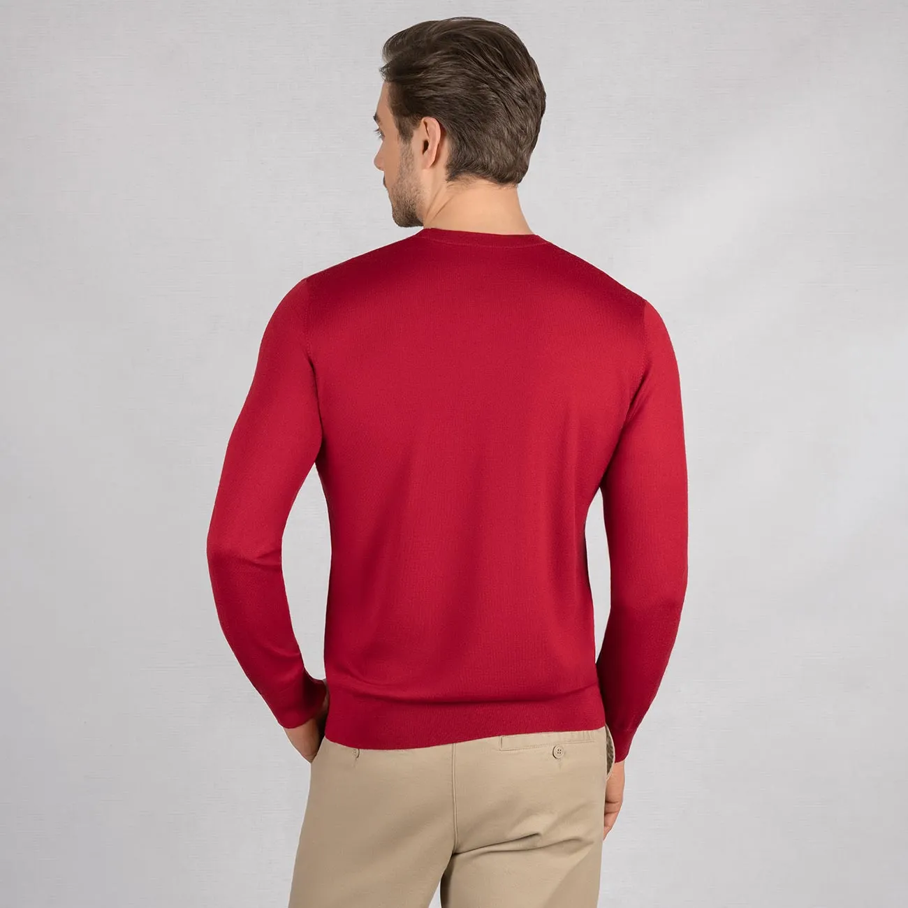 Wollpullover Light Rundhals Herren