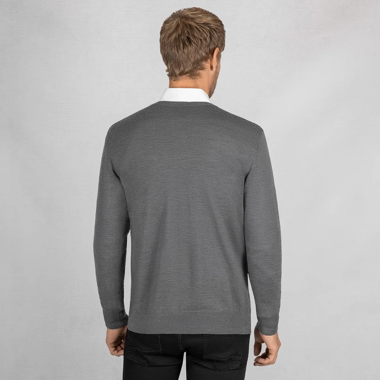 Wollpullover Light Rundhals Herren
