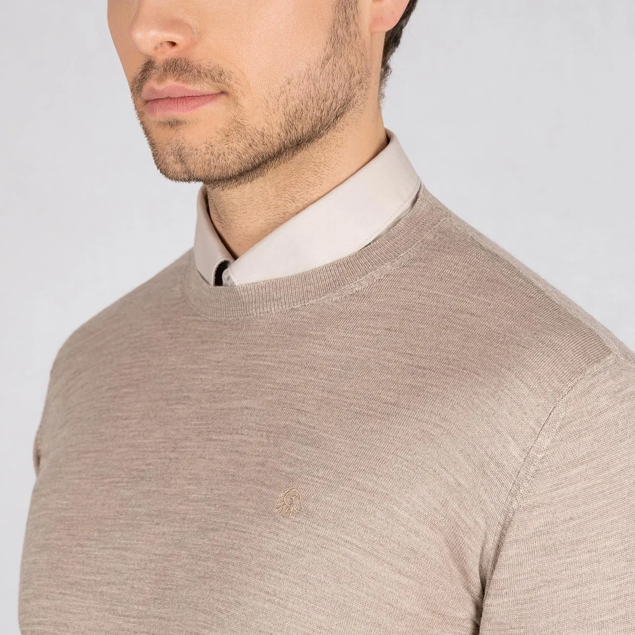 Wollpullover Light Rundhals Herren