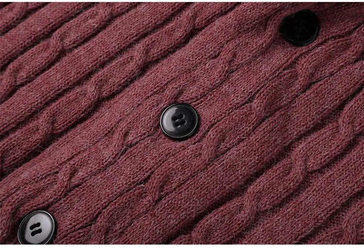 Wool Cardigan With V-Neck